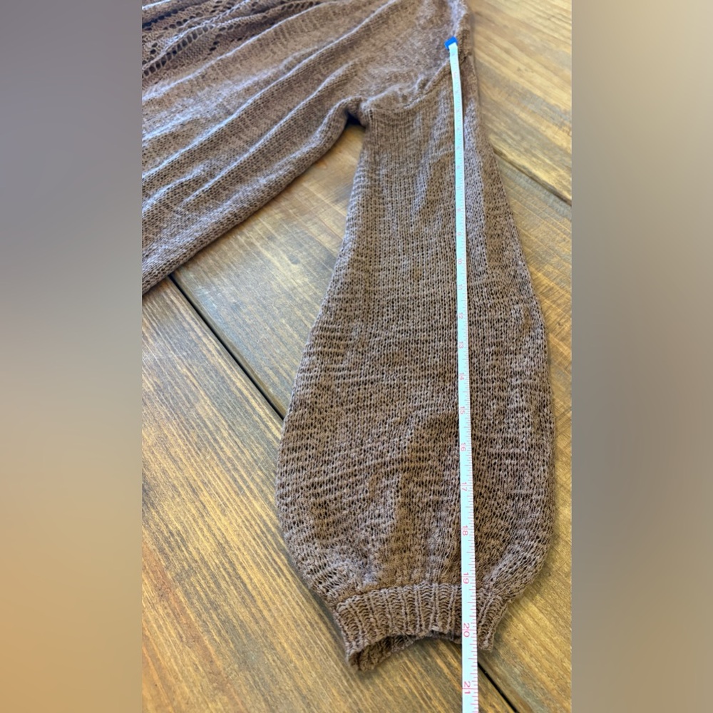 Heyson Rust Open Knit Cardigan - Picture 7 of 7